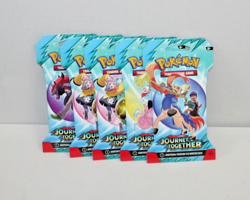 5x Pokemon TCG Scarlet & Violet Journey Together Sleeved Packs BRAND NEW Art Set - Image 3