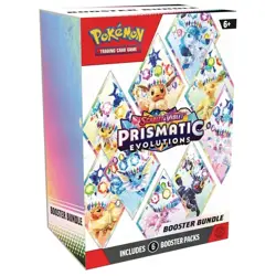 Pokemon TCG: Scarlet & Violet-Prismatic Evolutions Booster Bundle (6 Packs) - Image 1