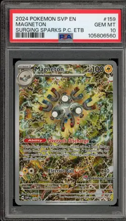 Pokemon Center Stamp Promo Magneton Surging Sparks ETB SVP EN 159 PSA 10 - Image 1