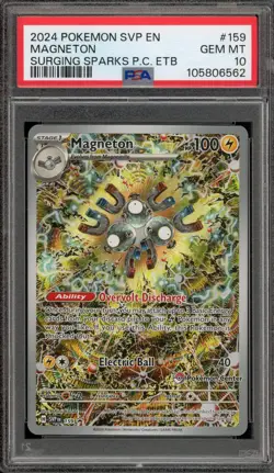 Pokemon Center Stamp Promo Magneton Surging Sparks ETB SVP EN 159 PSA 10 - Image 1