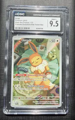Eevee 173 Prismatic Evolutions Pokemon Black Star Promo CGC 9.5 - Image 1