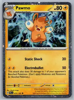 Pokemon TCG Paldea Evolved Pawmo 075 Cosmos holo - Image 1