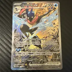 Pokemon TCG Greninja EX 132 Scarlet & Violet Promo Full Art Holo 2024 NM - Image 1