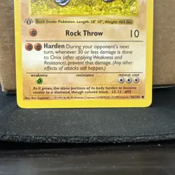 Onix Pokemon Base Set Shadowless 1st Edition 56/102 Near Mint Ships fast - Image 3