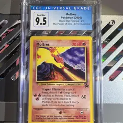 🔥Moltres Black Star Promo 21 2000 Pokemon Error - CGC 9.5 - Image 1