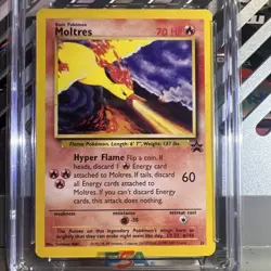 🔥Moltres Black Star Promo 21 2000 Pokemon Error - CGC 9.5 - Image 3