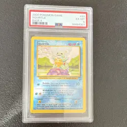 Pokemon TCG Squirtle 93/130 Base Set 2 Common Regular PSA 6 2000 - Image 1
