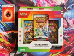 Pokemon TCG First Partner Illustration Collection Series 1 Sealed Box - Image 1