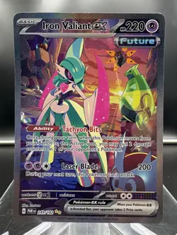 2023 Pokemon TCG - Iron-Valiant ex - Paradox Rift SIR No. 249/182 | EX-NM - Image 1