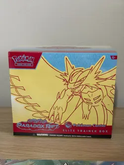 Pokemon TCG - Paradox Rift Pokemon Center Elite Trainer Box Roaring Moon Sealed - Image 1