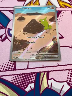 Pokemon TCG - Larvitar 203/197 - Obsidian Flames - Illustration Rare - LP/NM - Image 5