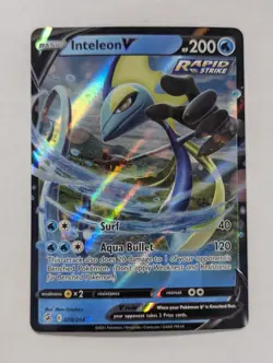 Inteleon V 078/264 Swsh08: Fusion Strike Holo Pokemon TCG NM - Image 1
