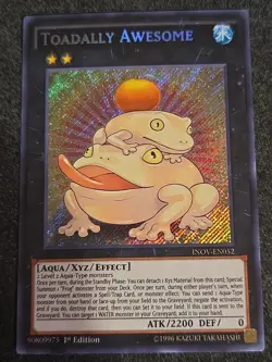 Yugioh Toadally Awesome INOV-EN052 1st Edition Secret Rare VLP - Image 1