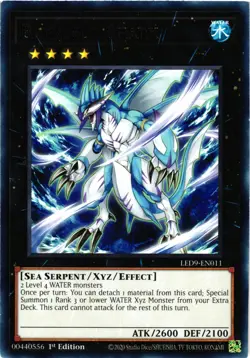 Yugioh Bahamut Shark LED9-EN011 Rare 1st Edition VLP - Image 1