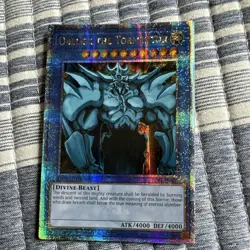 Obelisk The Tormentor LC01-EN001 Quarter Century Secret Rare Yugioh NM/LP - Image 1