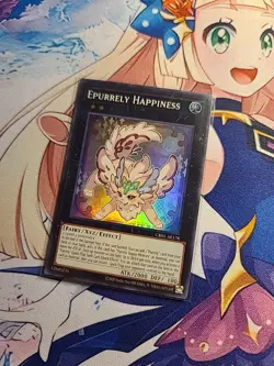 YUGIOH! CR01-AE178 Epurrely Happiness 1st ED Yu-gi-oh! SUPER RARE ASIAN ENGLISH - Image 1