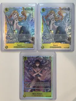 One Piece Eb03 Nami X2 And Nico Robin Sr Lot!!! - Image 1