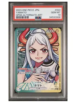 Yamato OP06-022 Wings of the Captain Alternate Art Foil PSA 10 One Piece CCG - Image 1