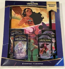 Disney Lorcana Portfolio Bundle Booster Packs First Chapter Rise of Floodborn - Image 1