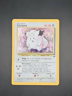 Clefairy 6/130 Pokemon Base Set 2 Holo Rare Card WOTC Vintage HP - Image 1