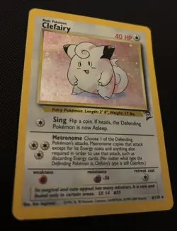 Pokemon Clefairy Holo 6/130 Base Set 2 WOTC Vintage 2000 - Image 3