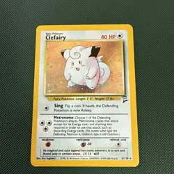 Clefairy 6/130 Base Set 2 Rare Holo Pokemon Card WOTC 2000 - Image 1