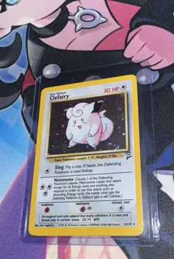 *VINTAGE Pokemon TCG Base Set 2 Holo Rare Clefairy 6/130* - Image 1