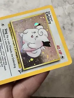Clefairy 6/130 Base Set 2 Rare Holo Pokemon Card WOTC 2000 - LP - Image 2