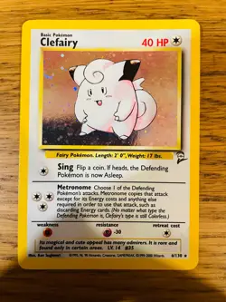 Clefairy (6/130) Holo Base Set 2 Pokemon Card! FAST & FREE P&P! - Image 1
