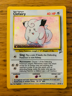 Clefairy (6/130) Holo Base Set 2 Pokemon Card! FAST & FREE P&P! - Image 3