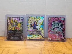 Dragon Ball Super Card Game Lot Of 3 Super Rares, Vegito , Freiza, and great ape - Image 1