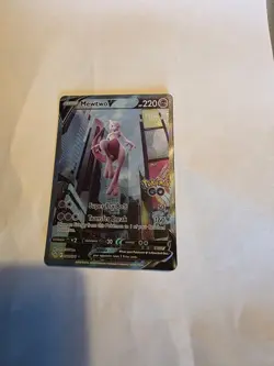 Pokemon TCG Mewtwo v (Full Art) Pokemon Go 072/078 Holo Ultra Rare - Image 1
