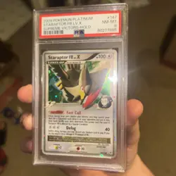 Staraptor FB LV.X 147/147 Supreme Victors Holo Pokemon Card 2009 PSA 8 - Image 1