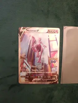 Pokemon TCG Mewtwo v (Full Art) Pokemon Go 072/078 Holo Ultra Rare - Image 3