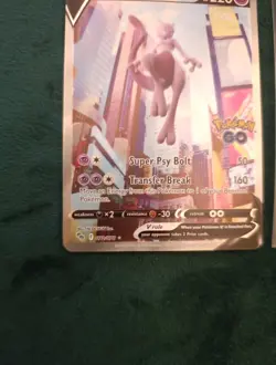 Pokemon TCG Mewtwo v (Full Art) Pokemon Go 072/078 Holo Ultra Rare - Image 4