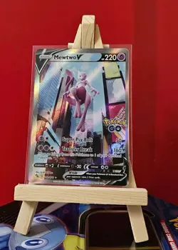 Pokemon TCG Mewtwo v (Full Art) Pokemon Go 072/078 Holo Ultra Rare - Image 1