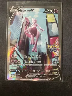 Mewtwo V Full Art Pokemon Go 072/078 - Image 1