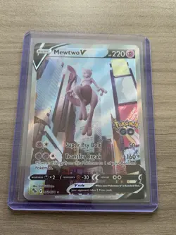 Mewtwo V (Alternate Full Art) 072/078 Pokemon GO Alt Art Card - Image 1