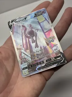 Mewtwo V (Alternate Full Art) 072/078 Pokemon GO Holo - Image 4