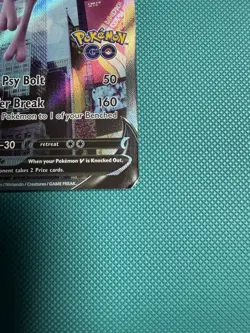 Mewtwo V (Alternate Full Art) 072/078 Pokemon GO Holo - Image 3