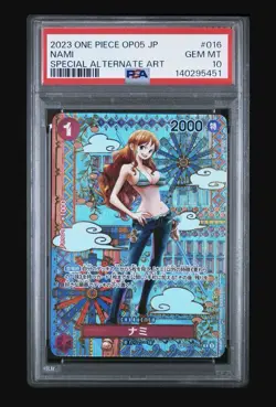 2023 ONE PIECE JAP OP05-AWAKENING OF THE NEW ERA | SPECIAL ALT ART - NAMI PSA 10 - Image 1