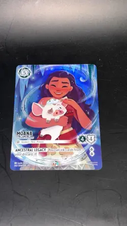 Disney Lorcana Moana Curious Explorer Iconic 242/204 - Image 1