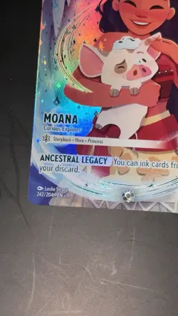 Disney Lorcana Moana Curious Explorer Iconic 242/204 - Image 4
