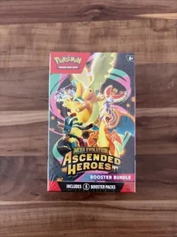 PRE-SALE pokemon Mega Evolution Ascended Heroes Booster Bundle (6 Packs) UK - Image 1