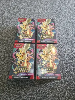 4x Pokemon TCG: Mega Evolution-Ascended Heroes Booster Bundle (6 Packs) - Image 1