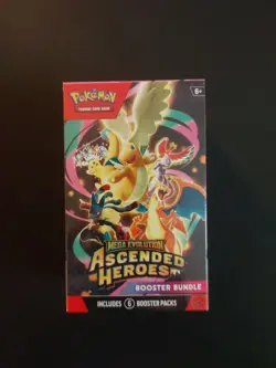 Pokemon TCG Mega Evolution Ascended Heroes Booster Bundle 6 Packs New Sealed - Image 1