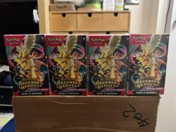 4x Pokemon TCG: Mega Evolution-Ascended Heroes Booster Bundle (6 Packs) SEALED - Image 1