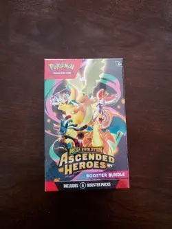 Pokemon TCG Mega Evolution Ascended Heroes Booster Bundle Box English 6 Packs - Image 1