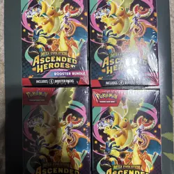 4x Pokemon TCG: Mega Evolution-Ascended Heroes Booster Bundle (6 Packs) - Image 1