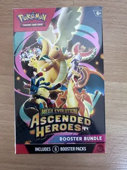 Pokemon TCG: 4x Mega Evolution-Ascended Heroes Booster Bundle (6 Packs) PRESALE - Image 1